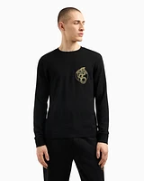 Armani Exchange - Crewneck Sweater, Man, Black, Size: