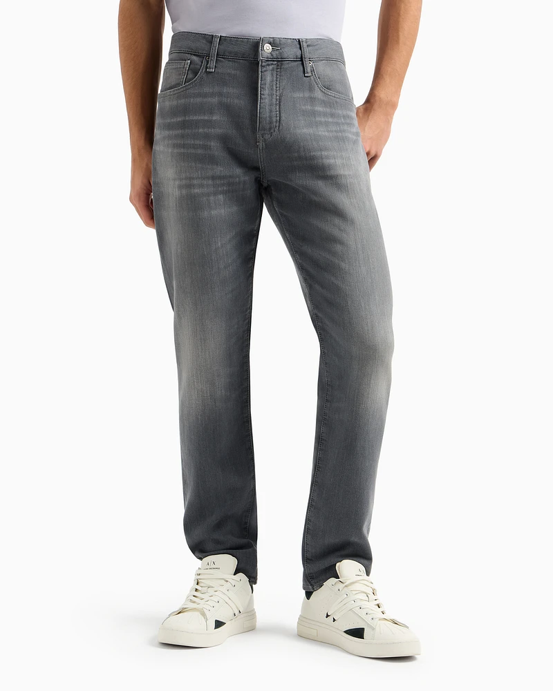 Armani Exchange - Slim Jeans, Man, Grey, Size: