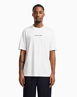 Armani Exchange - Regular fit T-shirt with logo print on front and back, Man, White, Size: