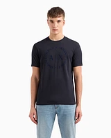 Armani Exchange - Regular fit jersey T-shirt, Man, Navy Blue, Size: