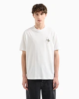 Armani Exchange - Regular fit T-shirt with print on the chest, Man, White, Size: