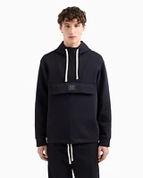 Armani Exchange - Half zip hoodie, Man, Navy_blue, Size: