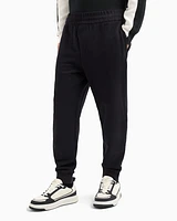 Armani Exchange - Cotton French Terry Jogger Pants, Man, Navy Blue, Size: