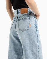 Armani Exchange - Relaxed fit jeans ASV rigid denim, Woman, Blue, Size: