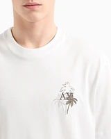 Armani Exchange - Regular fit T-shirt with print on the chest, Man, White, Size: