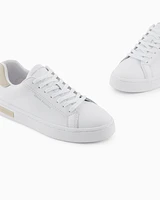Armani Exchange - Sneakers with laces and logo, Woman, White, Size: