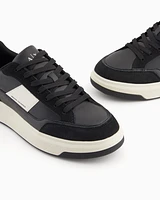 Armani Exchange - Sneakers with contrasting inserts, Man, White, Size: