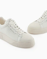 Armani Exchange - Sneakers with high sole, Man, White, Size: