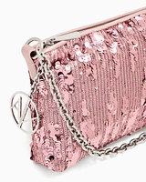 Armani Exchange - Clutch with rhinestones, Woman, Pink, Size: TU