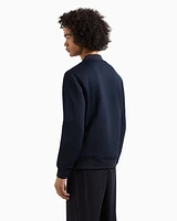 Armani Exchange - Bomber jacket with zip stretch fabric, Man, Navy Blue, Size: