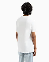 Armani Exchange - Regular fit cotton T-shirt with logo, Man, White, Size:
