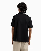 Armani Exchange - Regular fit polo shirt mercerised cotton, Man, Black, Size: