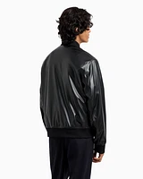 Armani Exchange - Shiny faux leather jacket, Man, Black, Size: