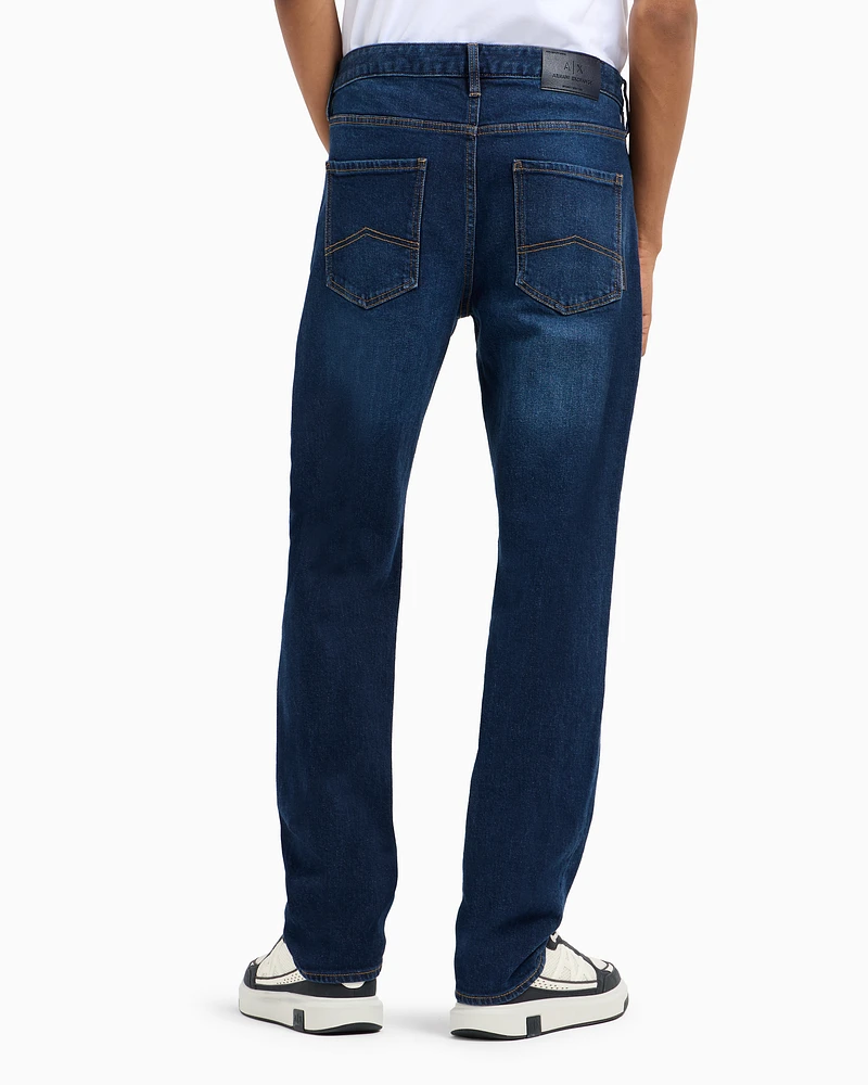 Armani Exchange -  J13 slim fit jeans cotton denim, Man, Blue, Size: