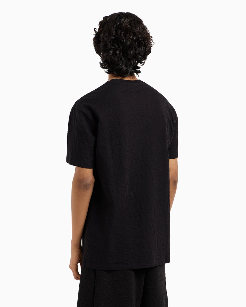 Armani Exchange - Mercerized cotton basic t-shirt, Man, Black, Size: