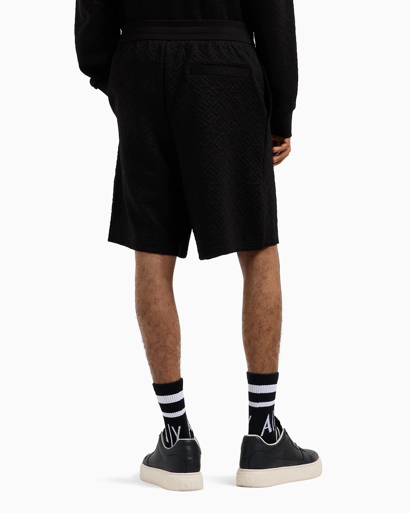 Armani Exchange - Basic Bermuda stretch fabric, Man, Black, Size:
