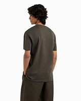 Armani Exchange - Regular fit T-shirt with maxi logo, Man, Green, Size: