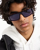 Armani Exchange - Irregular-shaped sunglasses, Unisex, Purple, Size: 59L