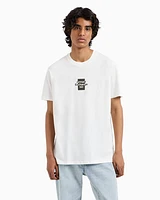 Armani Exchange - Regular fit cotton T-shirt with logo, Man, White, Size: