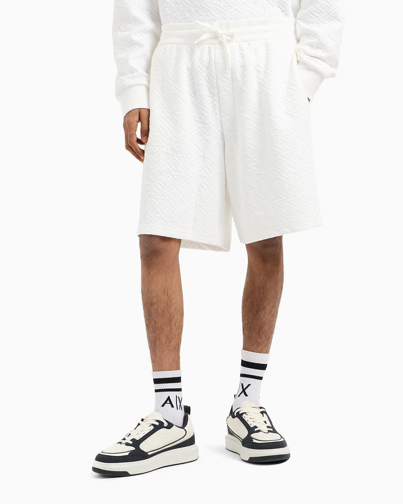 Armani Exchange - Basic Bermuda stretch fabric, Man, White, Size: