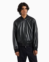 Armani Exchange - Shiny faux leather jacket, Man, Black, Size: