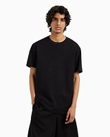 Armani Exchange - Mercerized cotton basic t-shirt, Man, Black, Size: