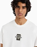 Armani Exchange - Regular fit cotton T-shirt with logo, Man, White, Size: