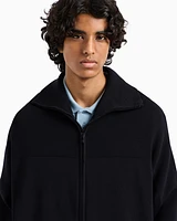 Armani Exchange - ASV Fabric Zip Up Cardigan, Man, Navy Blue, Size: