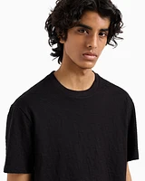 Armani Exchange - Mercerized cotton basic t-shirt, Man, Black, Size: