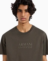 Armani Exchange - Regular fit T-shirt with ASV logo, Man, Green, Size: