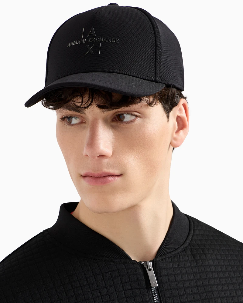 Armani Exchange - Cap with visor and logo, Man, Black, Size: