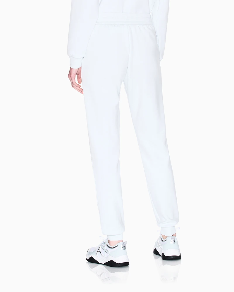 Armani Exchange - Scuba fabric jogger pants, Woman, Light Blue, Size: