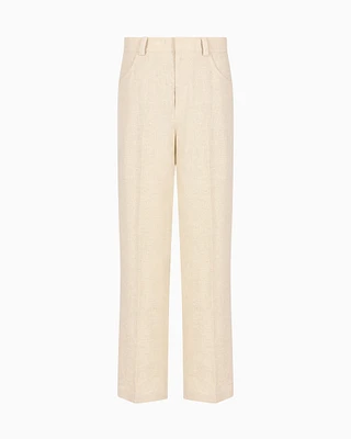 Emporio Armani - Fashion Trousers, Man, White, Size: