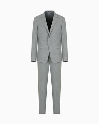 Emporio Armani - Slim Fit Suits, Man, Grey, Size: