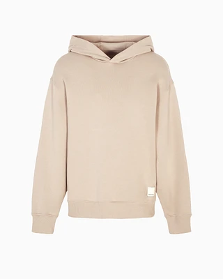 Emporio Armani - Jersey hooded sweatshirt, Man, Beige, Size:
