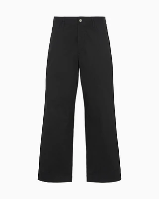 Emporio Armani - ASV Capsule five-pocket trousers organic gabardine, Man, Black, Size: