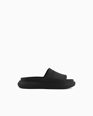 Emporio Armani - EVA monobloc sandals , Man, Black, Size: