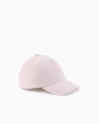 Emporio Armani - ASV organic cotton eagle embroidered baseball cap, Girl, Pink, Size: