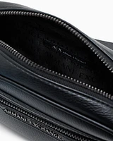 Armani Exchange - Shiny effect shoulder bag, Man, Black, Size: TU