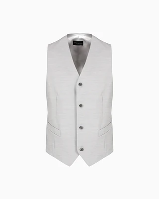 Emporio Armani - Waistcoats, Man, Grey, Size:
