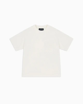 Emporio Armani - ASV Interlock jersey T-shirt with logo embroidery, Boy, White, Size: