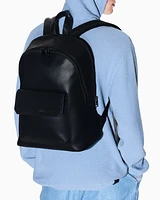 Armani Exchange - Shiny effect backpack with pocket, Man, Black, Size: TU