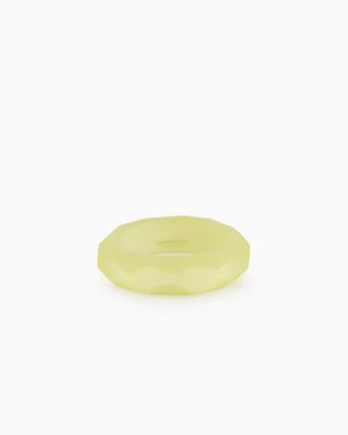 Emporio Armani - Faceted bangle, Woman, Green, Size: TU