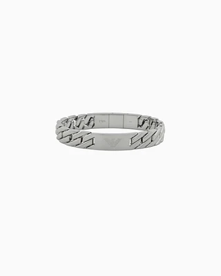 Emporio Armani - Stainless Steel Chain Bracelet, Man, Multicoloured, Size: TU