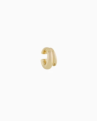 Emporio Armani -  Gold-Tone Brass Cuff Earring, Woman, Multicoloured, Size: TU
