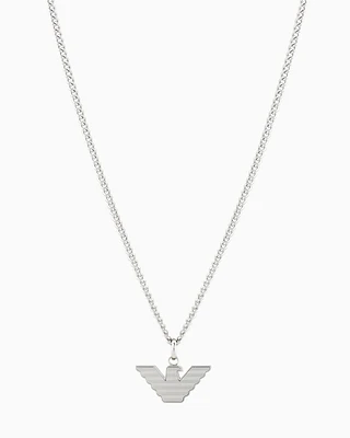 Emporio Armani -  Stainless Steel Pendant Necklace, Man, Multicoloured, Size: TU