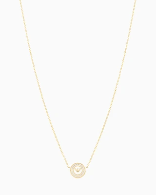 Emporio Armani -  Gold-Tone Sterling Silver Station Necklace, Woman, Multicoloured, Size: TU