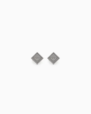 Emporio Armani - Stainless Steel Cufflinks, Man, Multicoloured, Size: TU