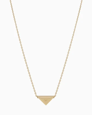 Emporio Armani -  Gold-Tone Stainless Steel Necklace and Earrings Set, Woman, Multicoloured, Size: TU