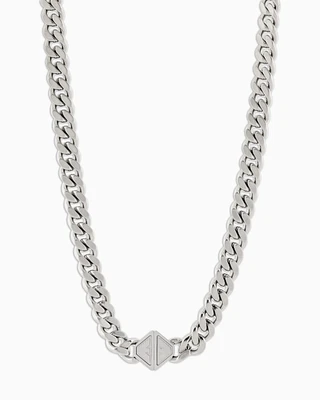 Emporio Armani -  Stainless Steel Chain Necklace, Man, Multicoloured, Size: TU